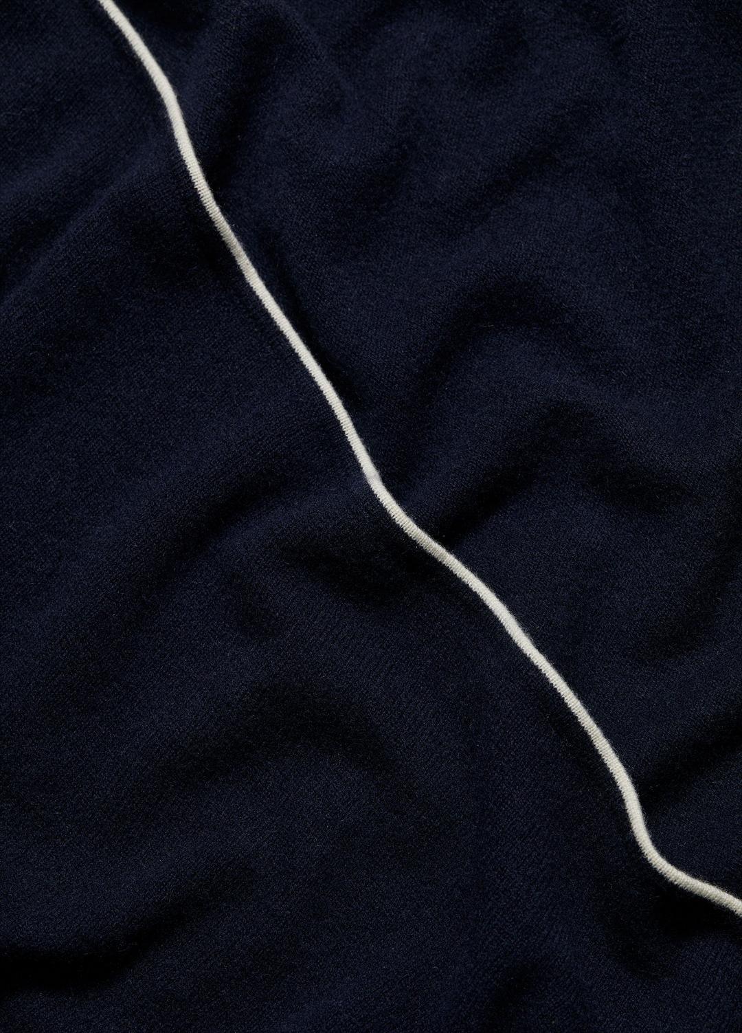 Tipped Jersey-Knit Cashmere Cape in Sweaters