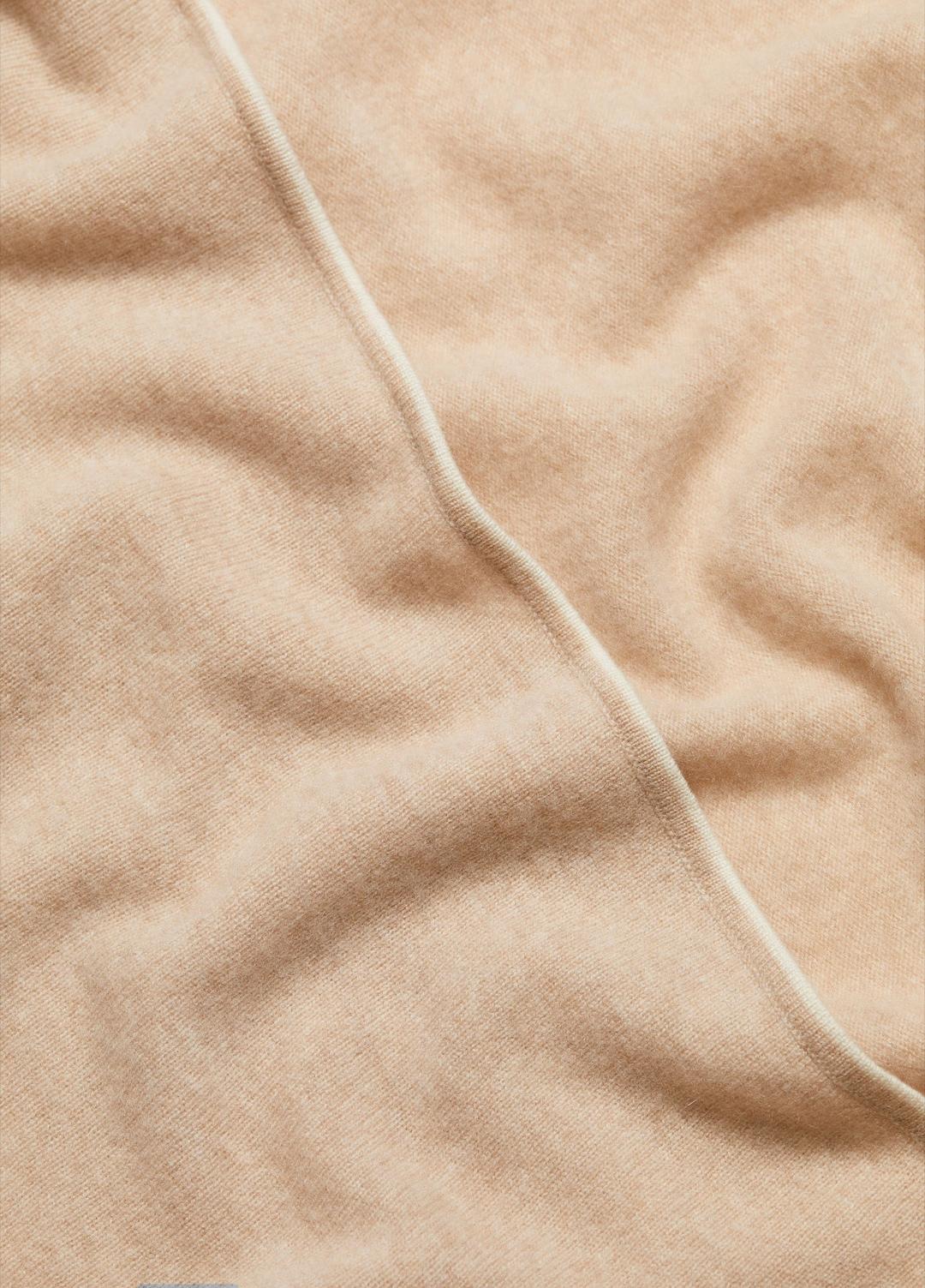 Tipped Jersey-Knit Cashmere Cape in Sweaters
