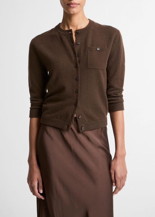 Wool & Cashmere-Blend Pocket Cardigan in Cardigans