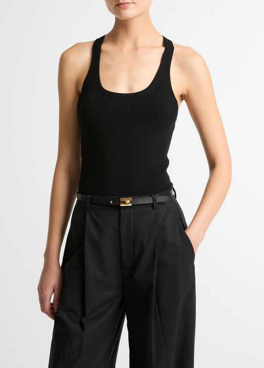 Milano-Stitch Scoop-Neck Sweater Tank in Tank Tops