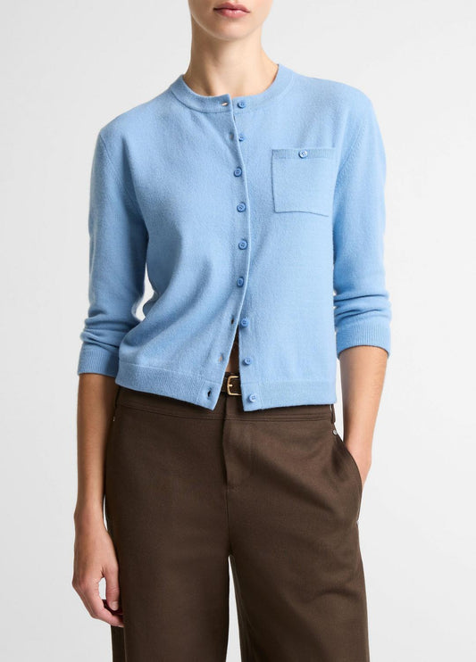 Wool & Cashmere-Blend Pocket Cardigan in Cardigans