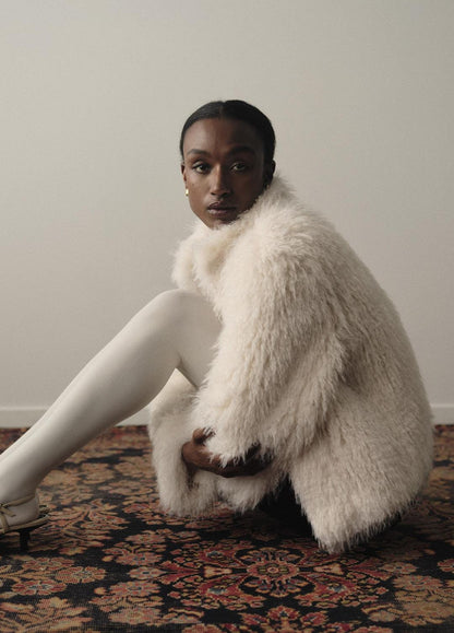 Shaggy Faux-Fur Jacket in Jackets