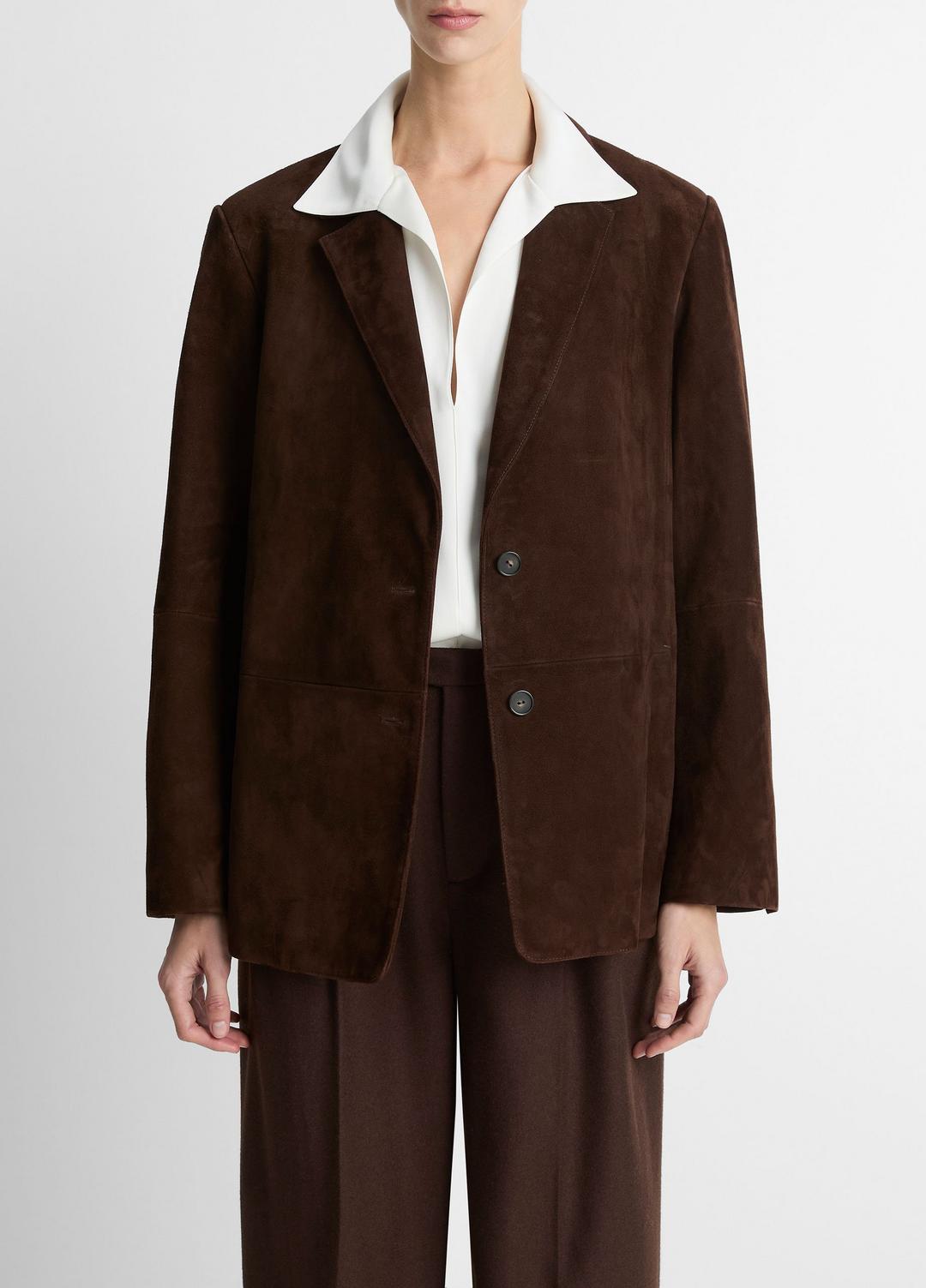 Suede Blazer in Blazers