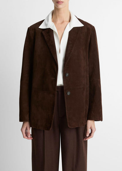 Suede Blazer in Blazers