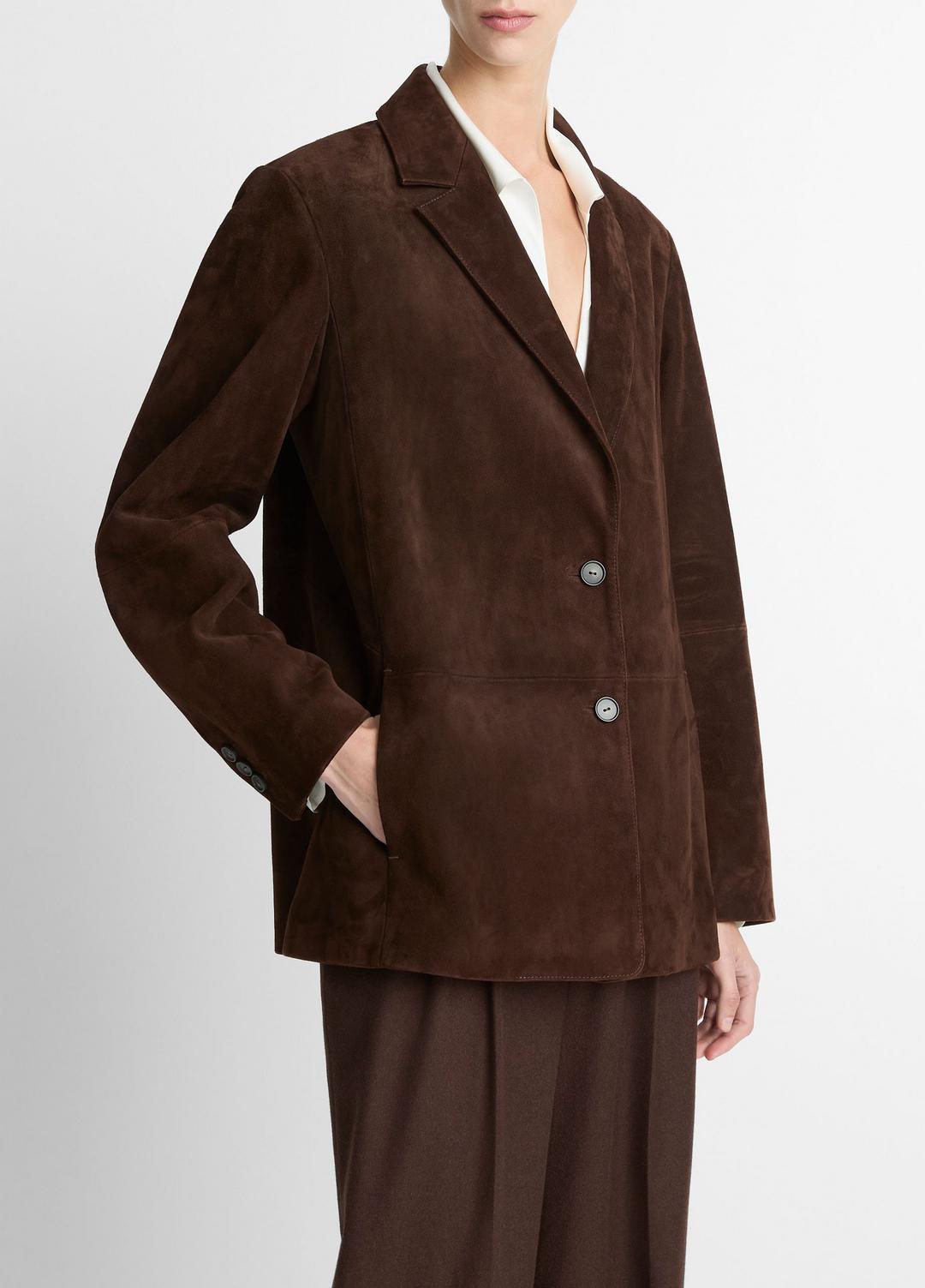Suede Blazer in Blazers