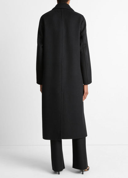 Wool-Blend Single-Breasted Coat in Coats