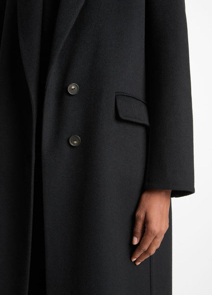 Wool-Blend Single-Breasted Coat in Coats