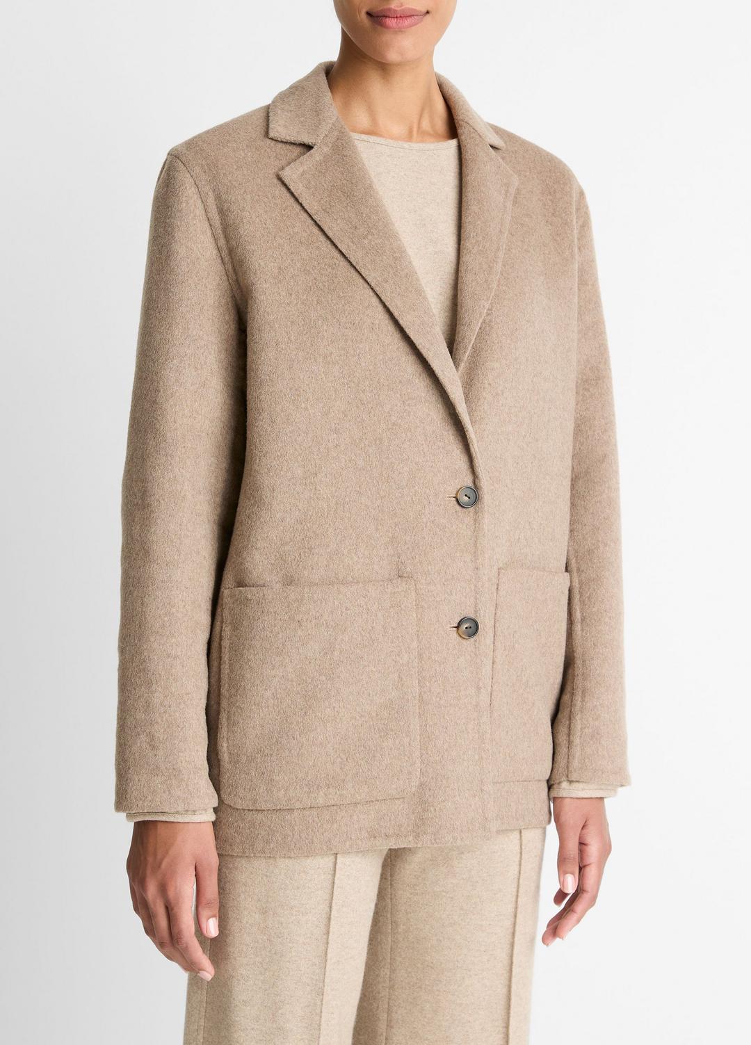 Double-Face Wool & Cashmere-Blend Blazer in Blazers
