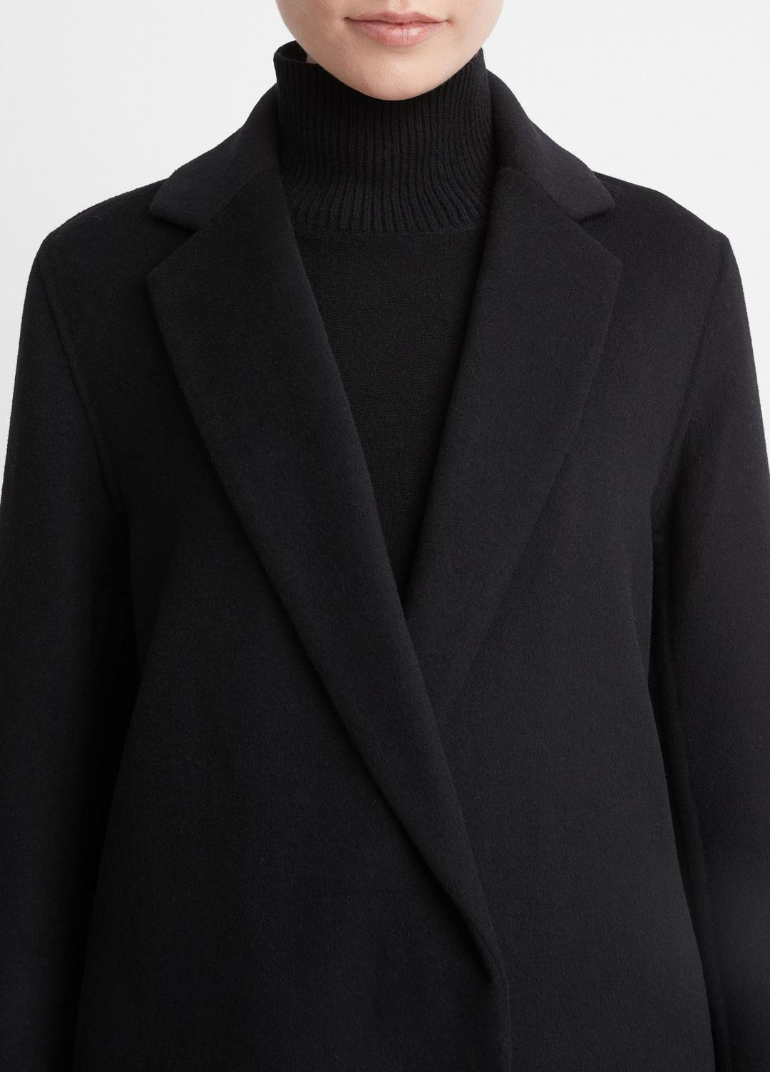 Classic Wool-Blend Straight Coat in Coats