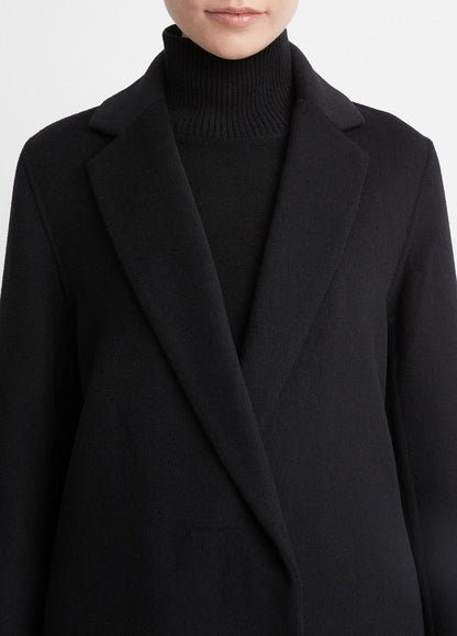 Classic Wool-Blend Straight Coat in Coats