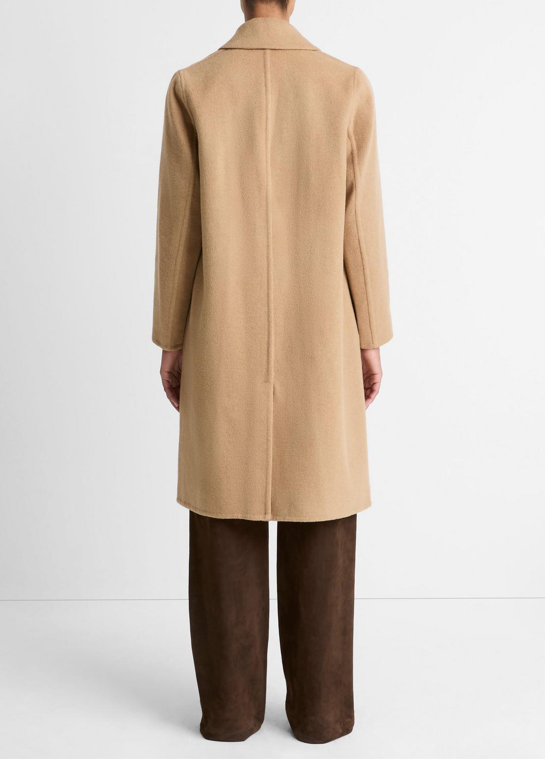 Classic Wool-Blend Straight Coat in Coats