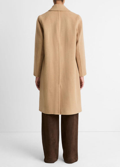 Classic Wool-Blend Straight Coat in Coats