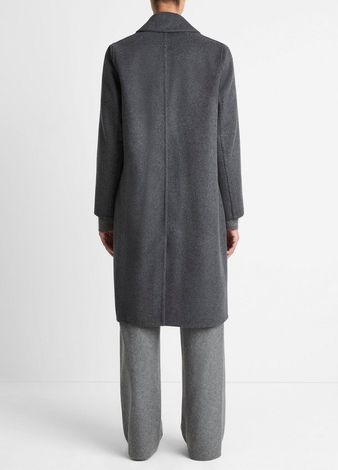 Classic Wool-Blend Straight Coat in Coats