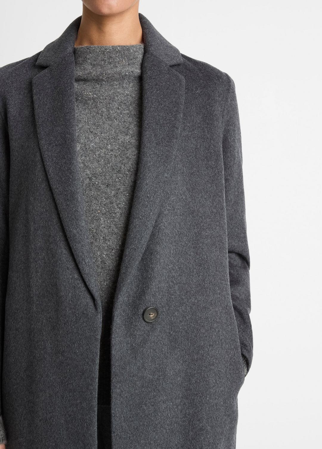 Classic Wool-Blend Straight Coat in Coats