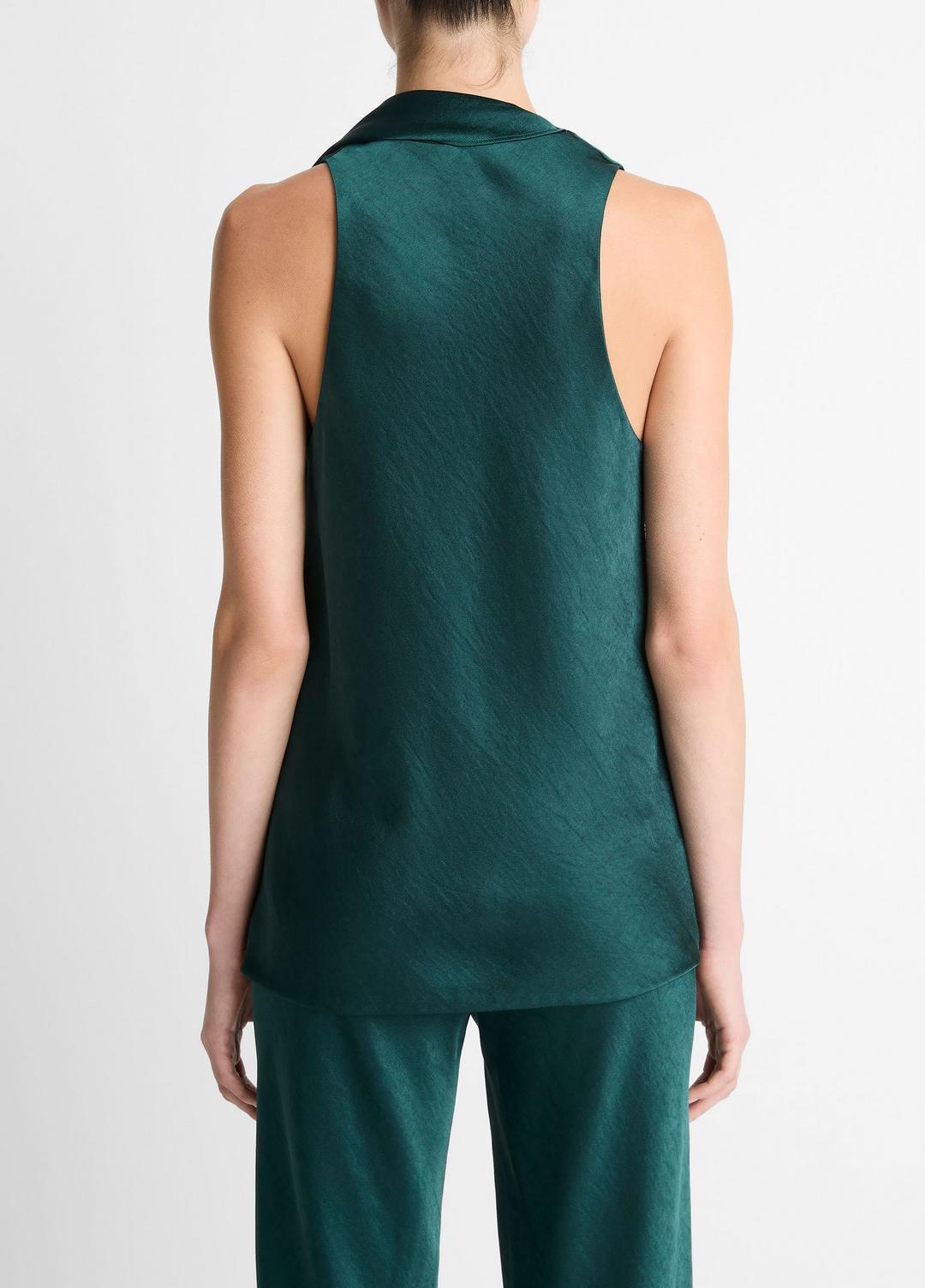 Satin Scarf Top in Tank Tops