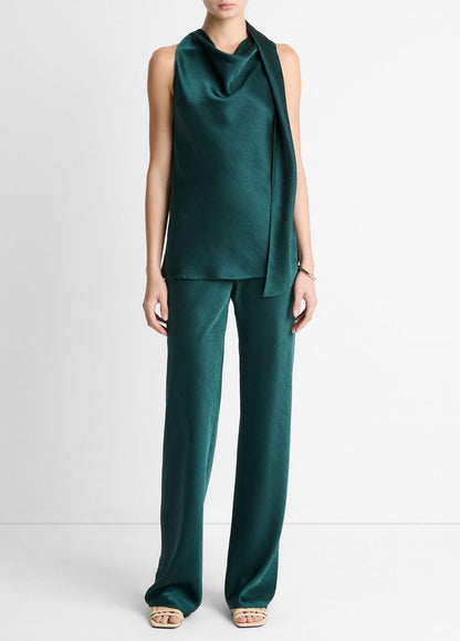 Satin Scarf Top in Tank Tops