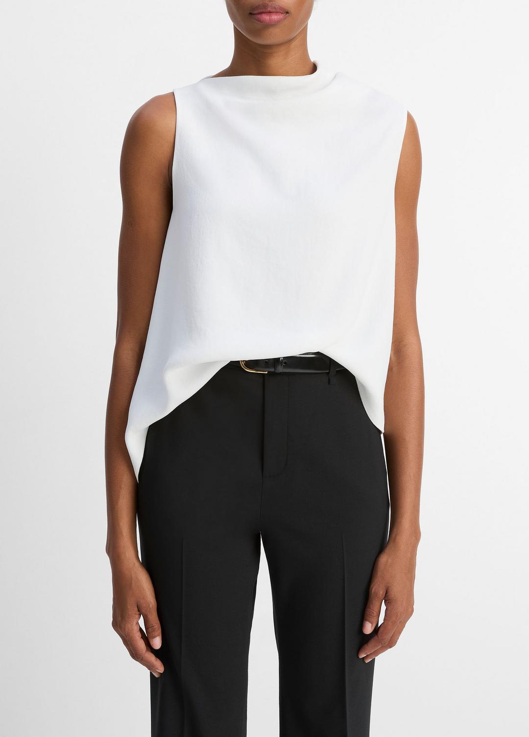 Asymmetrical Draped A-Line Top in Tank Tops