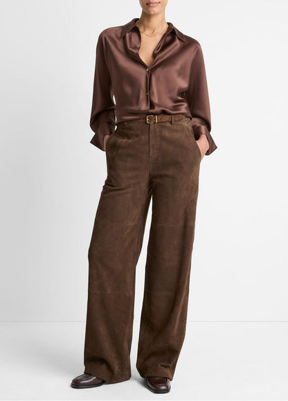Silk Bias Long-Sleeve Blouse in Long Sleeve