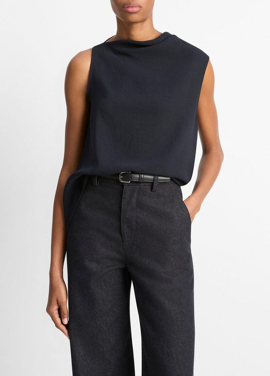 Asymmetrical Draped A-Line Top in Tank Tops