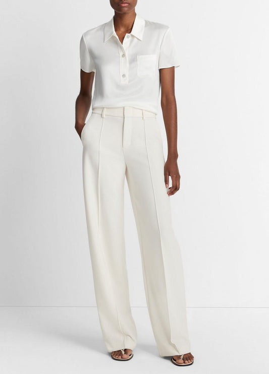 Silk Short-Sleeve Polo Shirt in Short Sleeve