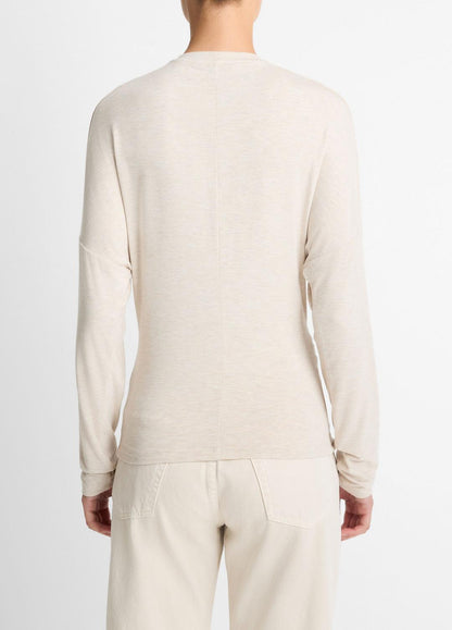 Fixed-Drape Long-Sleeve T-Shirt in Long Sleeve