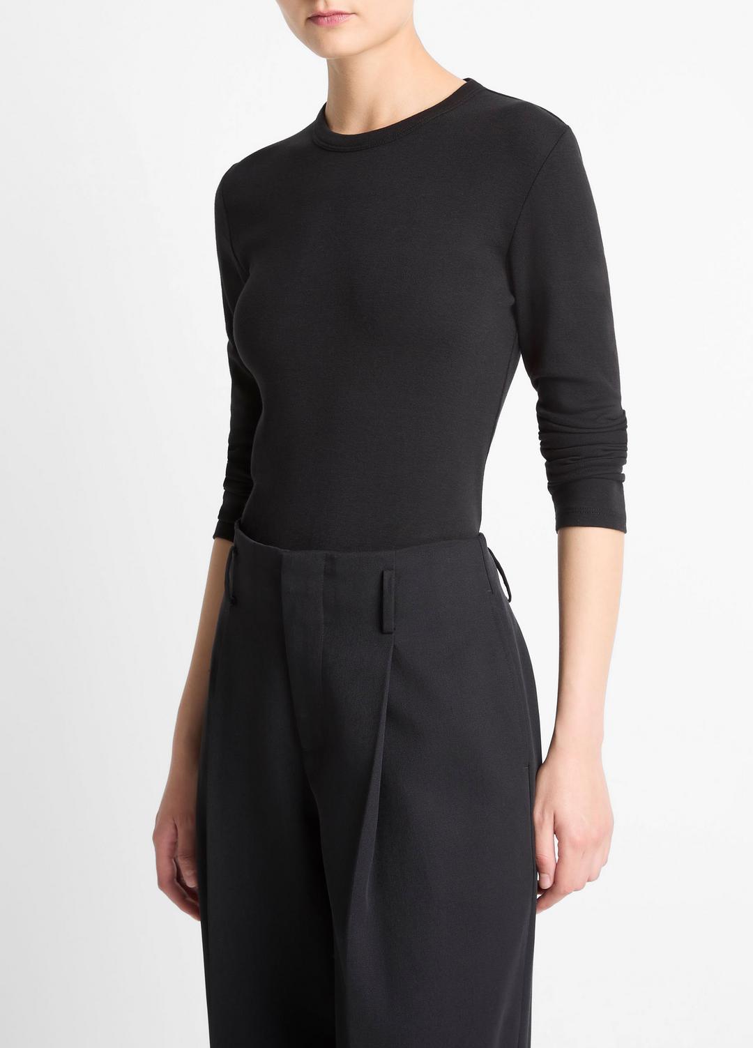 Essential Pima Cotton-Blend Long-Sleeve T-Shirt in Long Sleeve