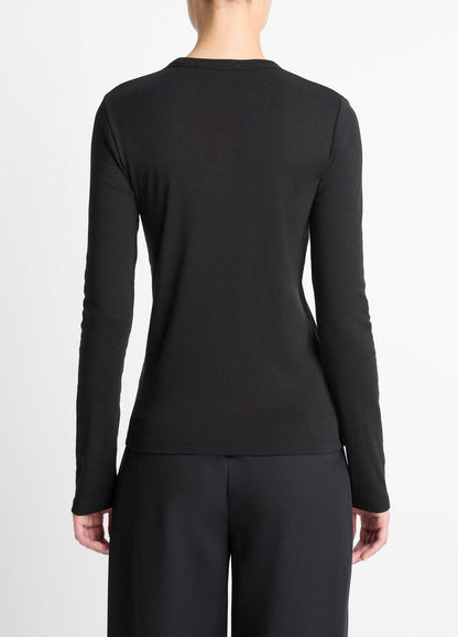 Essential Pima Cotton-Blend Long-Sleeve T-Shirt in Long Sleeve
