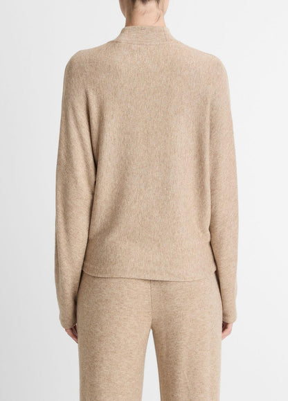 Cozy Dolman-Sleeve Mock-Neck Top in Long Sleeve