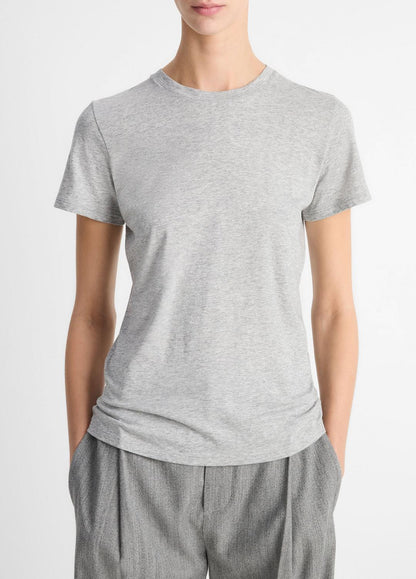 Essential Pima Cotton Crew Neck T-Shirt in Short Sleeve