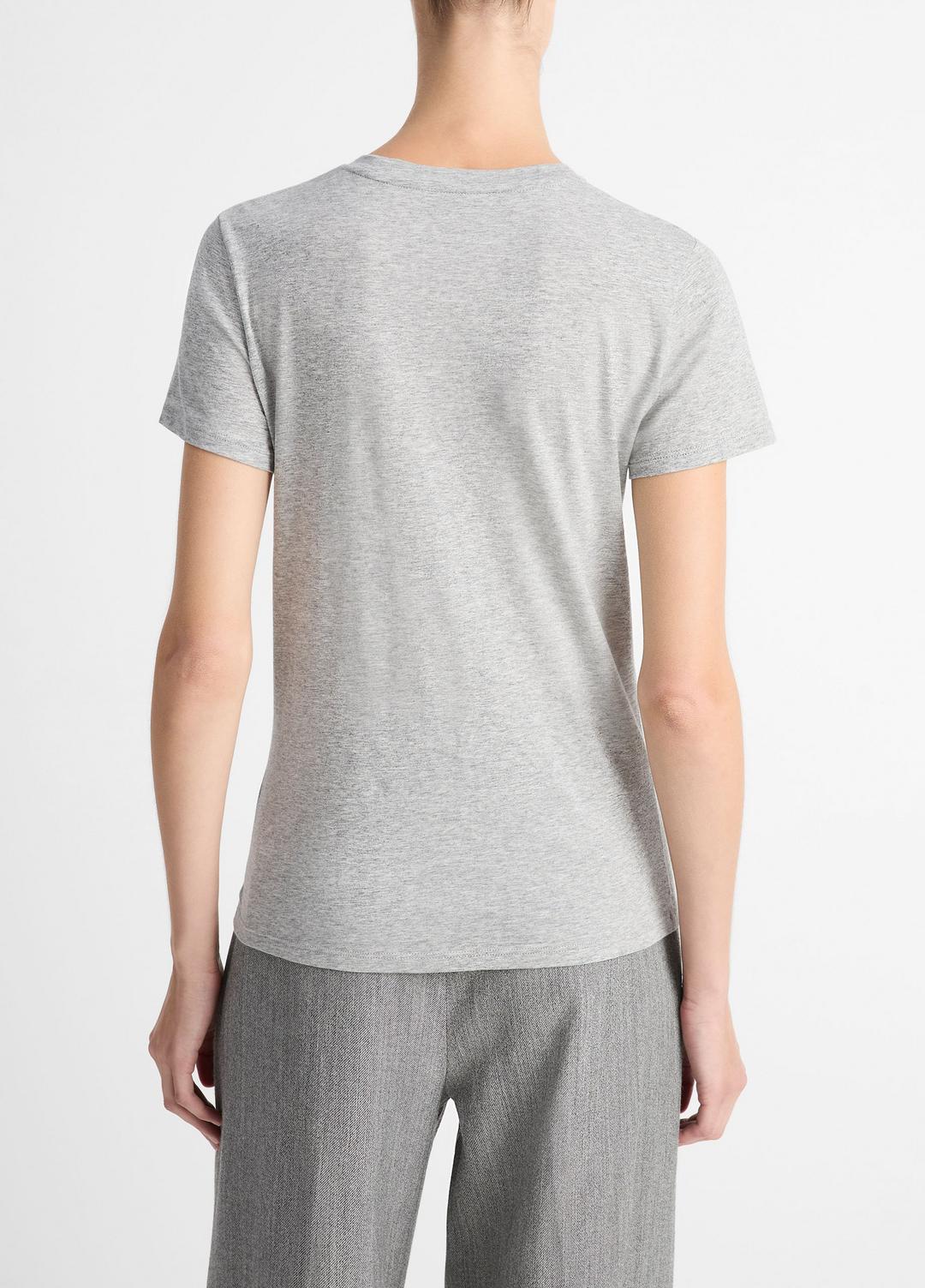 Essential Pima Cotton Crew Neck T-Shirt in Short Sleeve