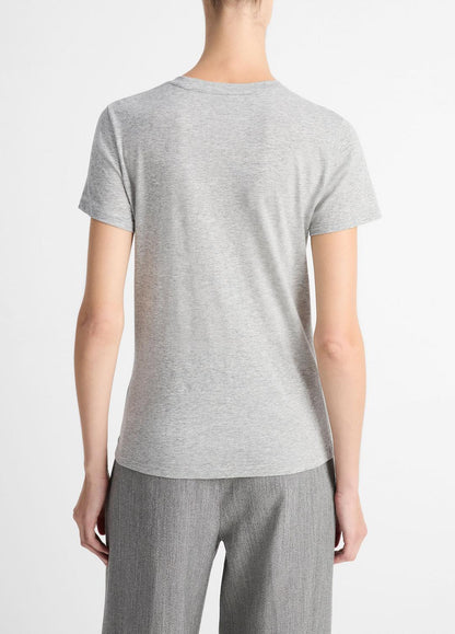 Essential Pima Cotton Crew Neck T-Shirt in Short Sleeve