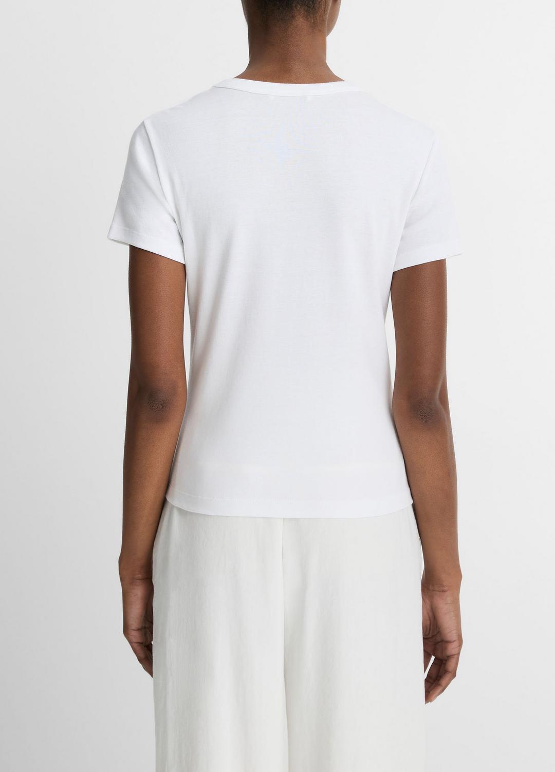 Pima Cotton-Blend '90s Shrunken T-Shirt in Short Sleeve