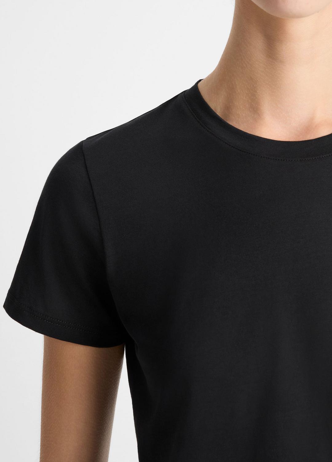 Essential Pima Cotton Crew Neck T-Shirt in Short Sleeve