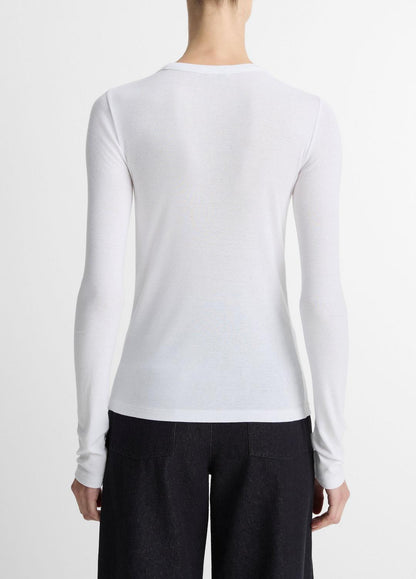 Essential Pima Cotton-Blend Long-Sleeve T-Shirt in Long Sleeve