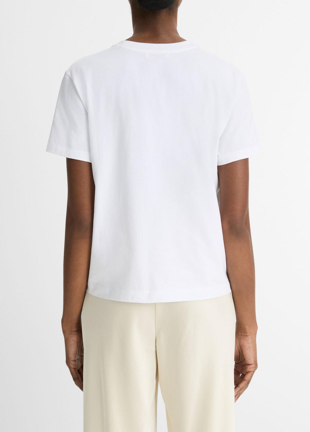 Pima Cotton Crew Neck T-Shirt in Short Sleeve