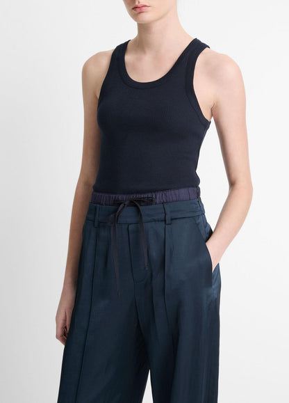 Ribbed Scoop-Neck Tank in Tank Tops