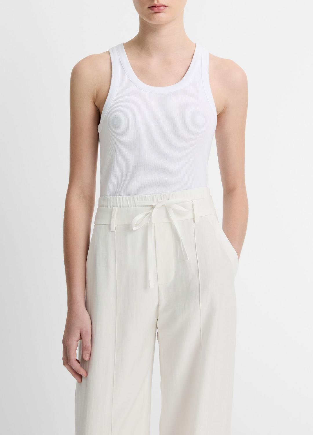 Ribbed Scoop-Neck Tank in Tank Tops