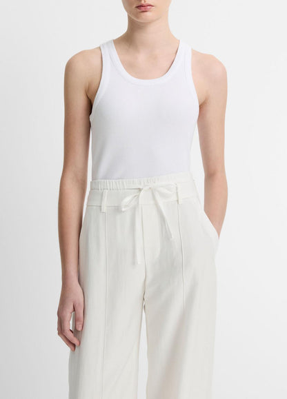 Ribbed Scoop-Neck Tank in Tank Tops