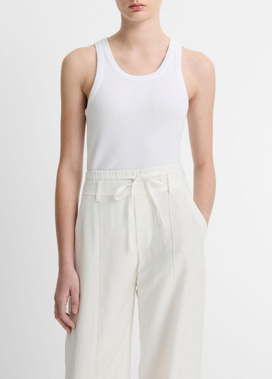 Ribbed Scoop-Neck Tank in Tank Tops