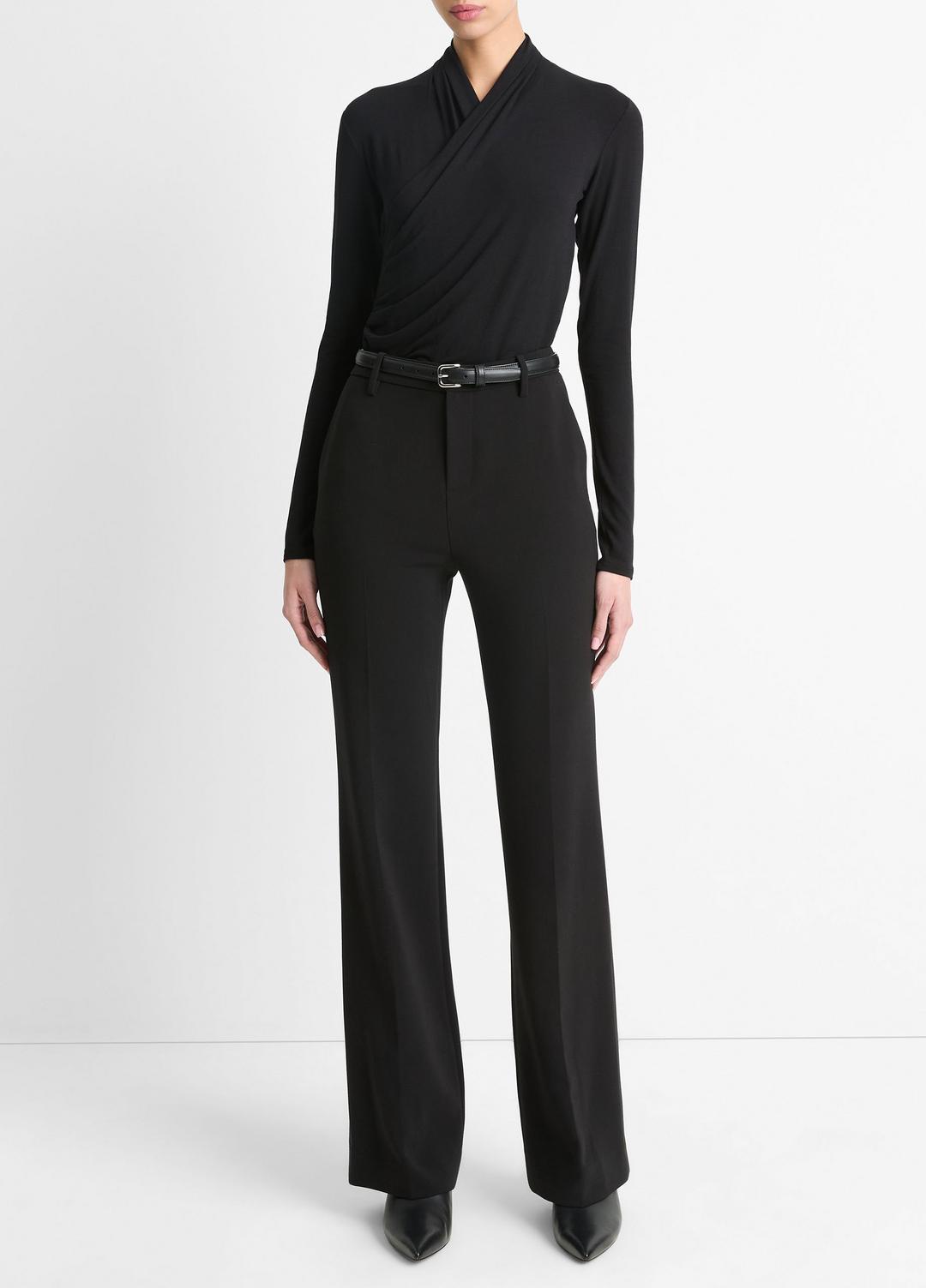 Fixed Wrap Long-Sleeve Top in Long Sleeve