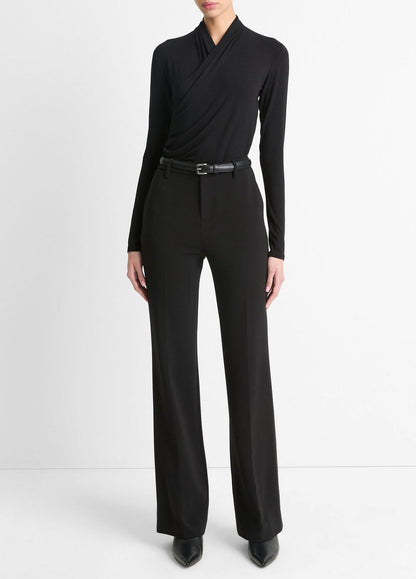 Fixed Wrap Long-Sleeve Top in Long Sleeve