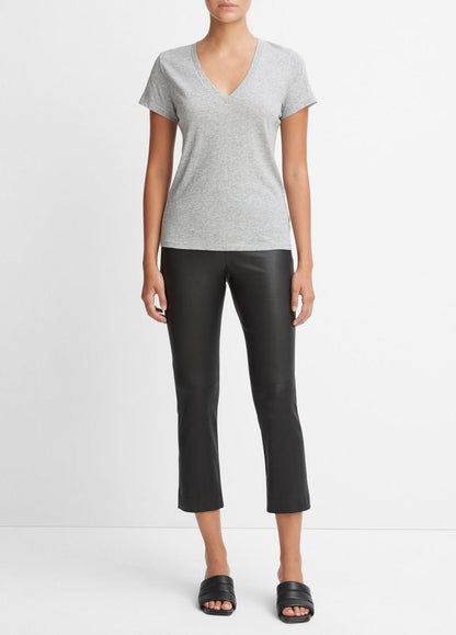 Essential Pima Cotton V-Neck T-Shirt in Short Sleeve