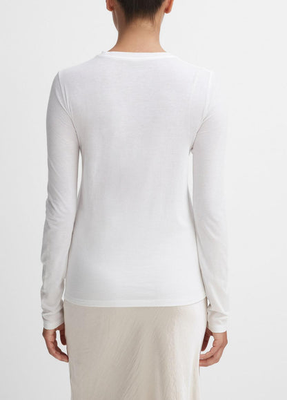 Essential Long Sleeve Crew Neck T-Shirt in Long Sleeve