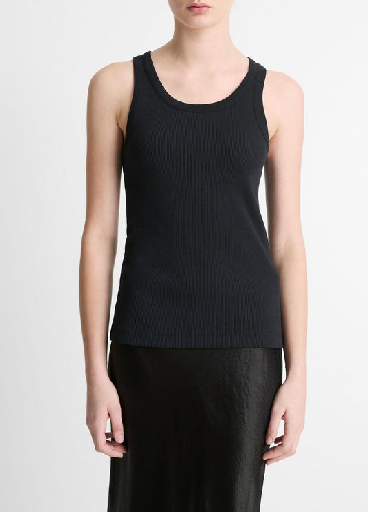 Ribbed Scoop-Neck Tank in Tank Tops