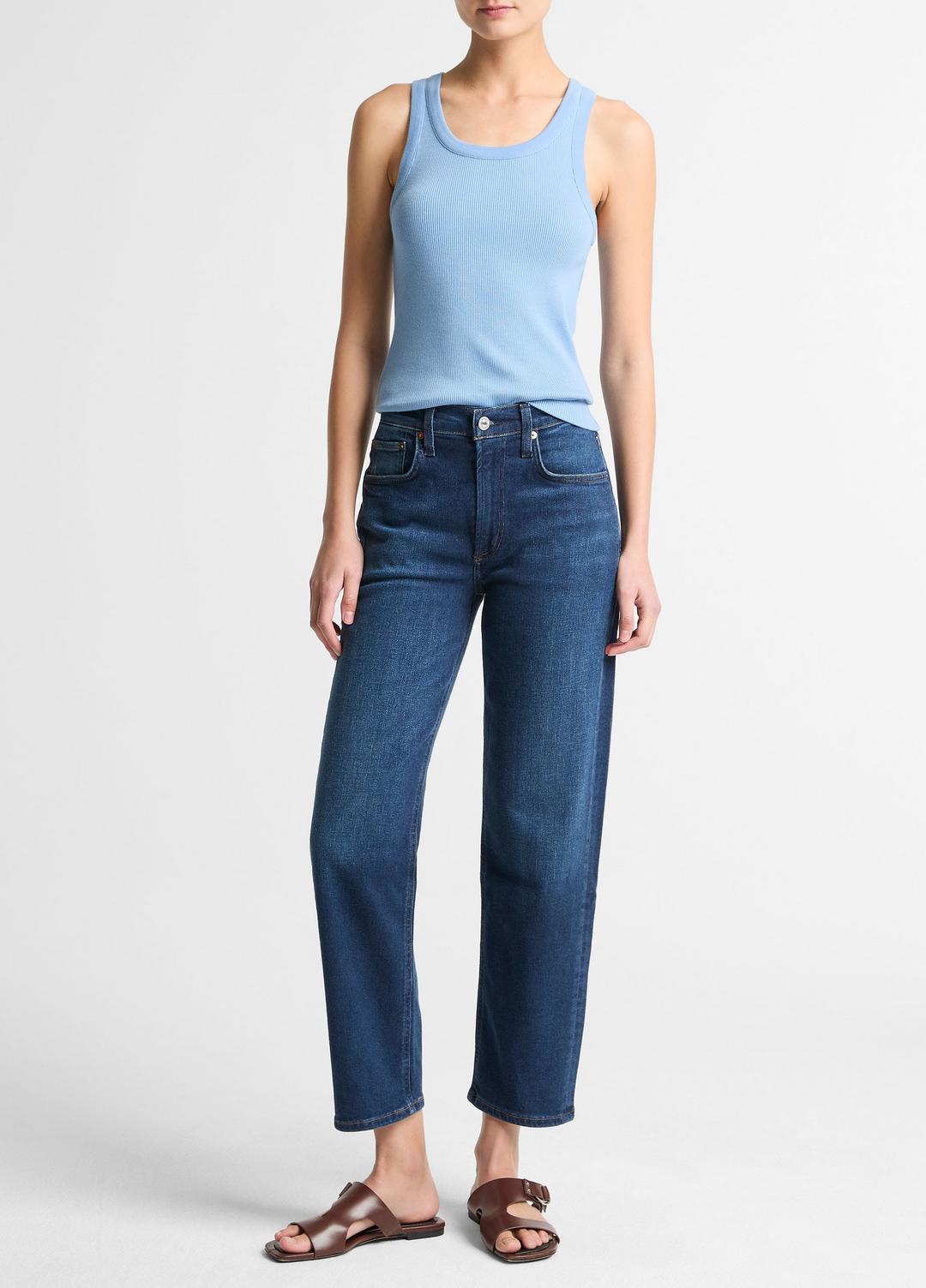 Ribbed Scoop-Neck Tank in Tank Tops