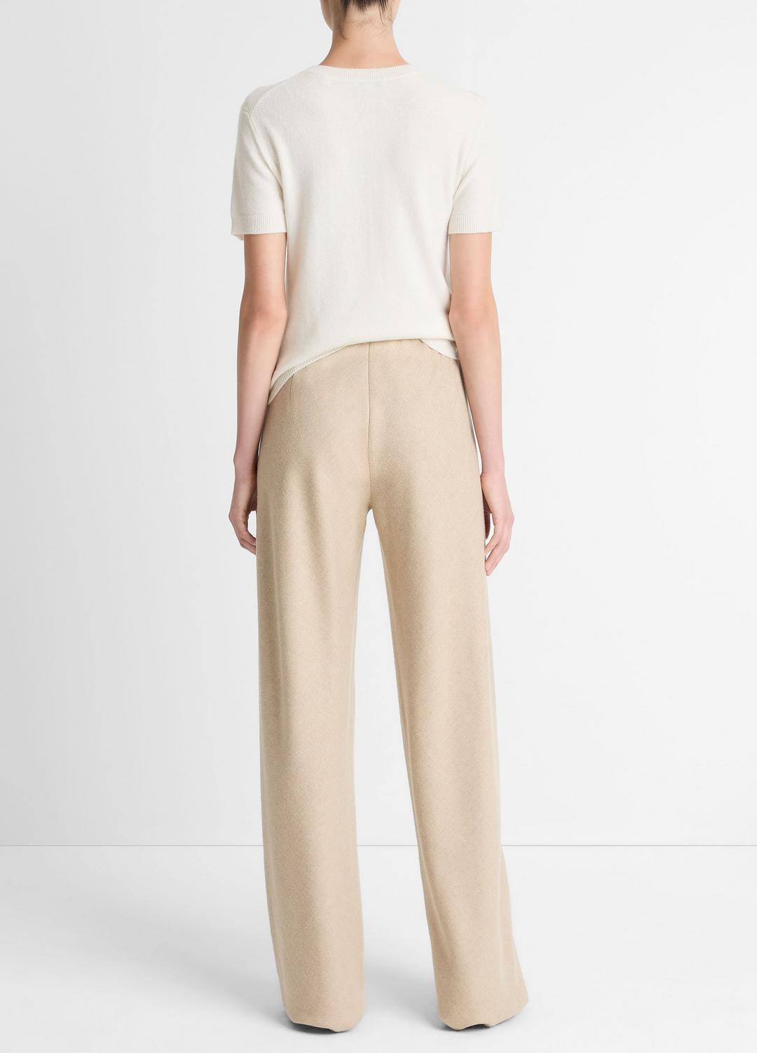 Italian Wool-Blend High-Waist Bias Pant in Trousers