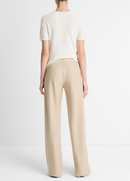 Italian Wool-Blend High-Waist Bias Pant in Trousers