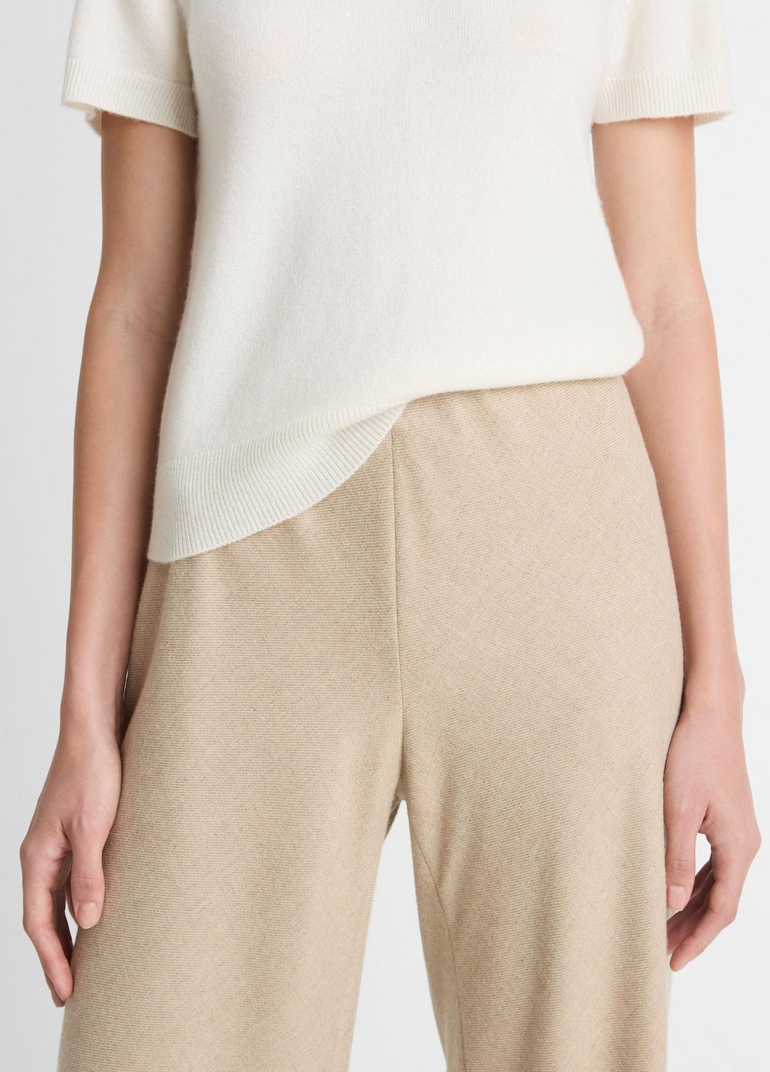 Italian Wool-Blend High-Waist Bias Pant in Trousers