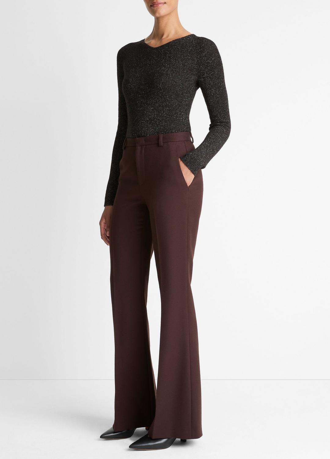 Sculptural Flare Trouser in Trousers