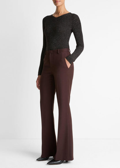 Sculptural Flare Trouser in Trousers
